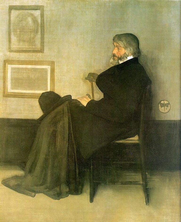 Arrangement en gris et noir, n° 2 : Portrait de Thomas Carlyle – James Abbott McNeill Whistler James Abbott McNeill Whistler