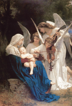La Vierge aux anges – William Bouguereau Tableaux Populaires