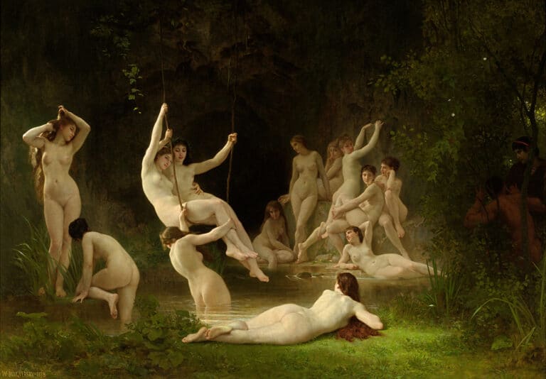 Le Nymphaeum – William Bouguereau William Bouguereau