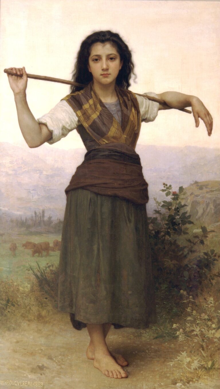 Pastourelle – William Bouguereau William Bouguereau