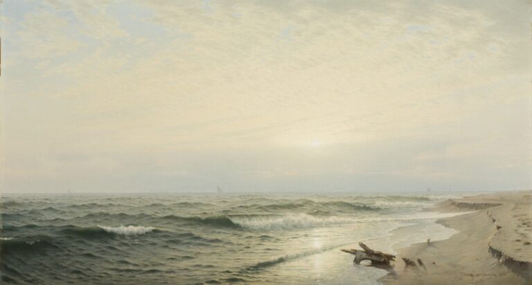 Plage de Long Branch : Lever du soleil – William Trost Richards William Trost Richards