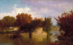 Arbres le long d’un ruisseau en automne – William Trost Richards William Trost Richards