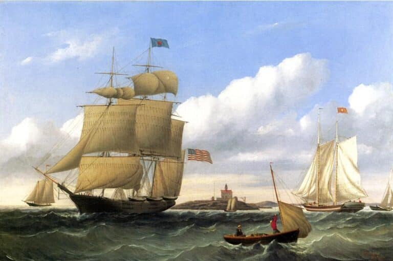 Le baleinier « Emma C. Jones » au large de Round Hills, New Bedford – William Bradford – William Bradford William Bradford