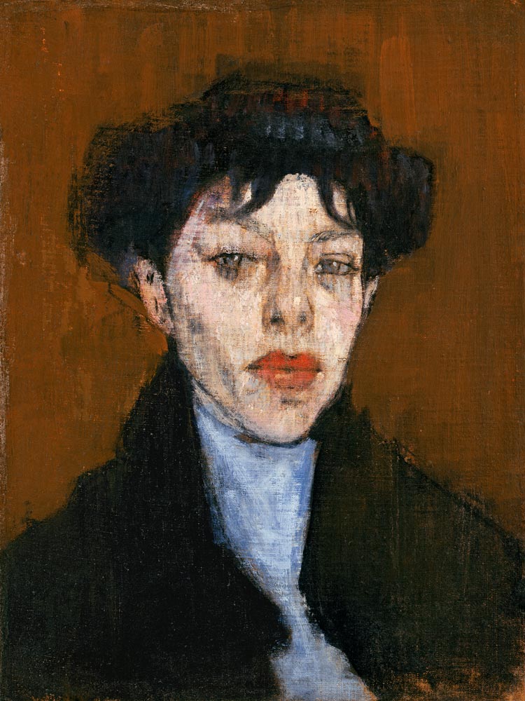 Femme avec un foulard bleu – Amedeo Modigliani Amedeo Modigliani