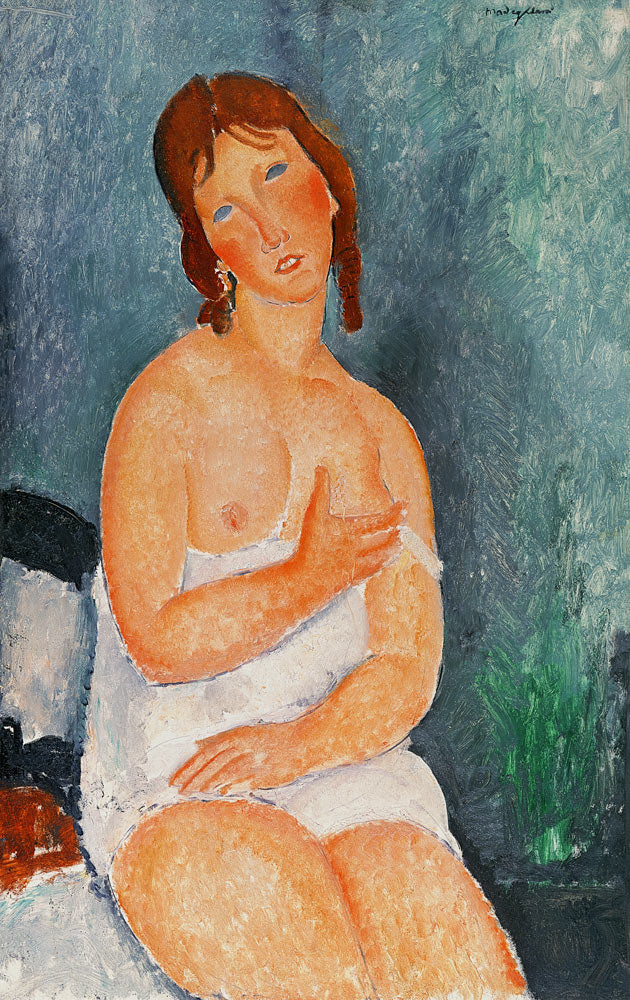 Jeune femme en chemise – Amedeo Modigliani Amedeo Modigliani