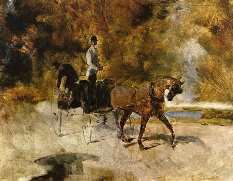 Un chariot à chiens – Toulouse Lautrec Henri de Toulouse-Lautrec