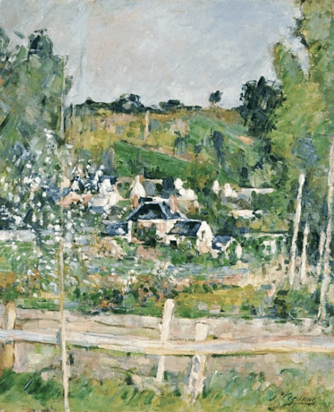 Vue d’Auvers-sur-Oise, la clôture, vers 1873 – Paul Cézanne Paul Cézanne