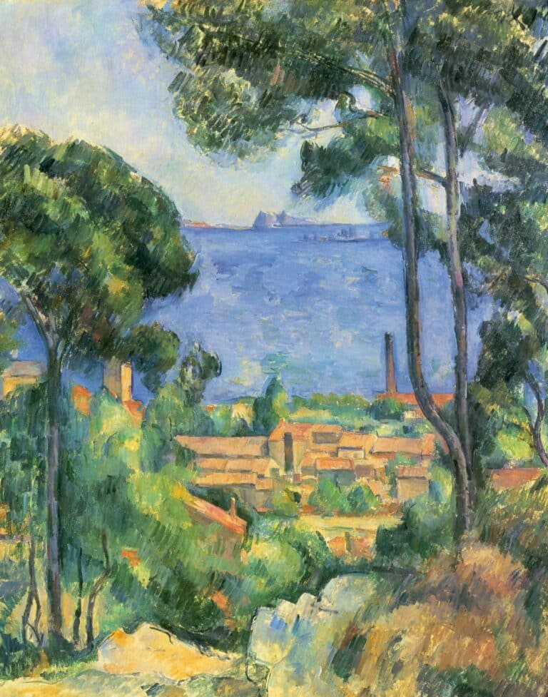 Vue sur l’Estaque et les Châteaux d’If (La mer à l’Estaque) – Paul Cézanne Paul Cézanne