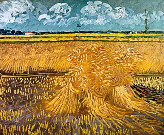 Champ de blé avec gerbes – Van Gogh Vincent Van Gogh