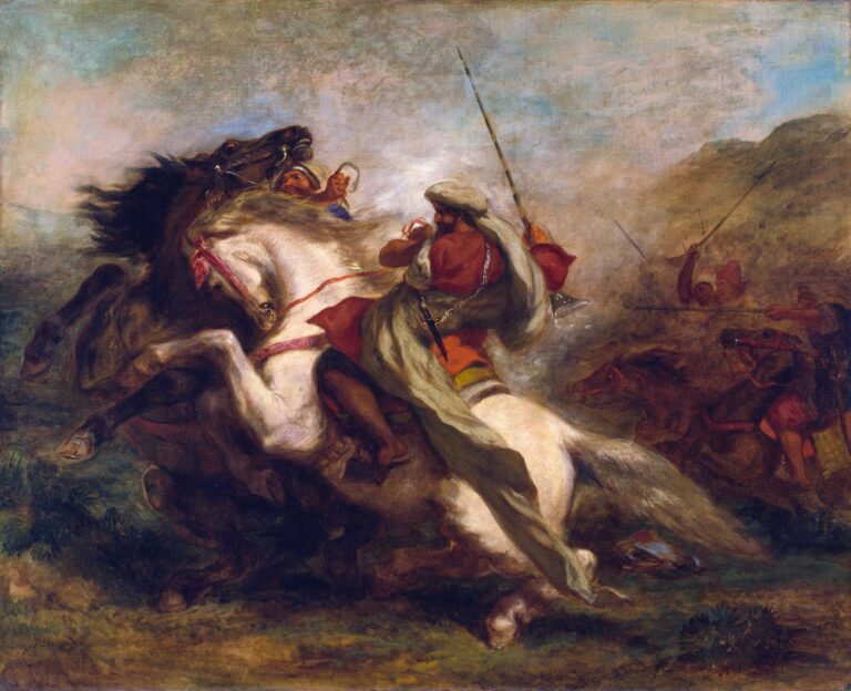 Collision de cavaliers maures – Eugène Delacroix Eugène Delacroix