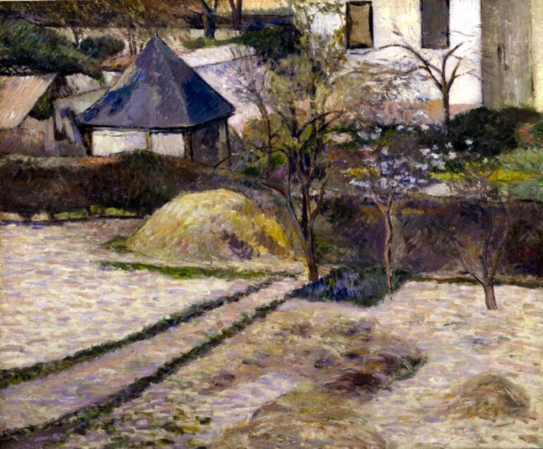 Jardins au pré printemps à Rouen – Paul Gauguin Paul Gauguin