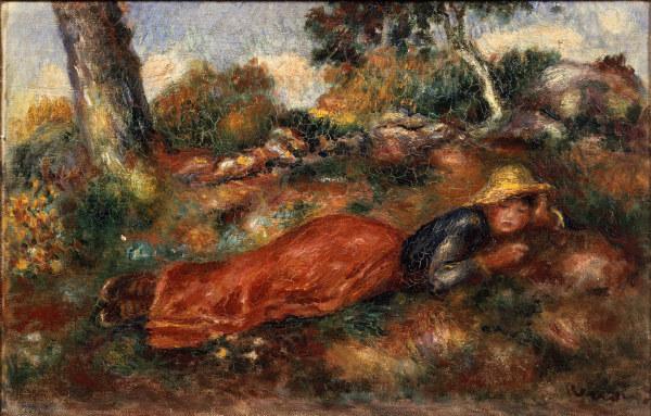 Jeune fille sur l herbe – Pierre-Auguste Renoir Pierre-Auguste Renoir