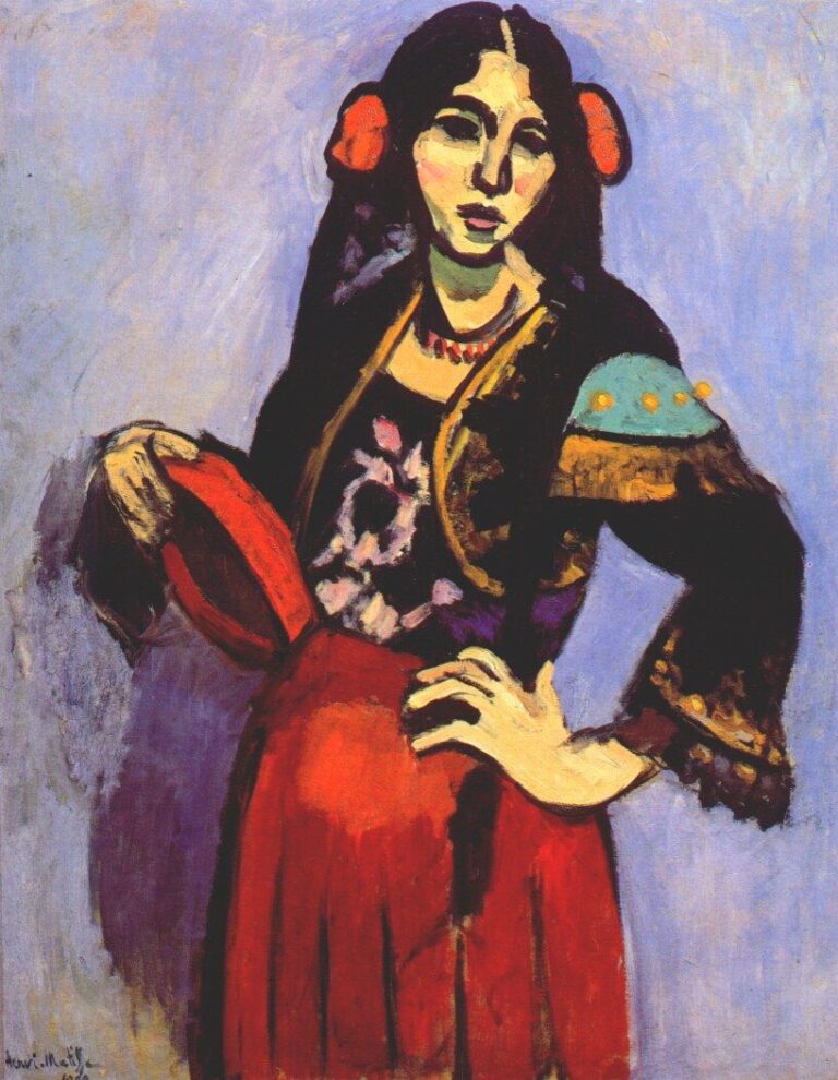 Femme espagnole avec un tambourin – Matisse Henri Matisse