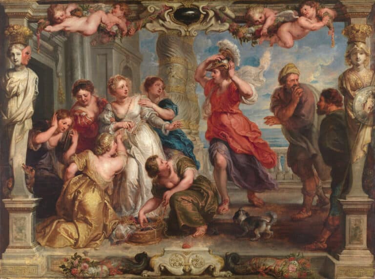 Achille découvert par Ulysse parmi les filles de Lycomède – Peter Paul Rubens Peter Paul Rubens