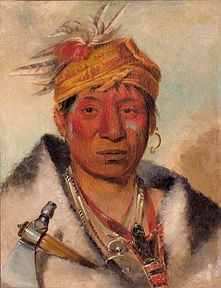 Ah-yaw-ne-tak-oár-ron, a Warrior – George Catlin George Catlin