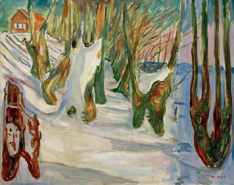 Vieux arbres (Hiver, Ekely) – Edvard Munch Edvard Munch