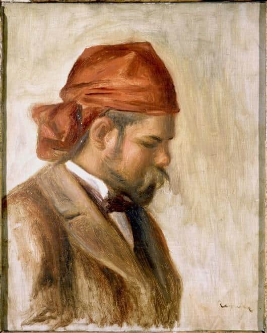 Ambroise Vollard dans un bandana rouge – Pierre-Auguste Renoir Pierre-Auguste Renoir