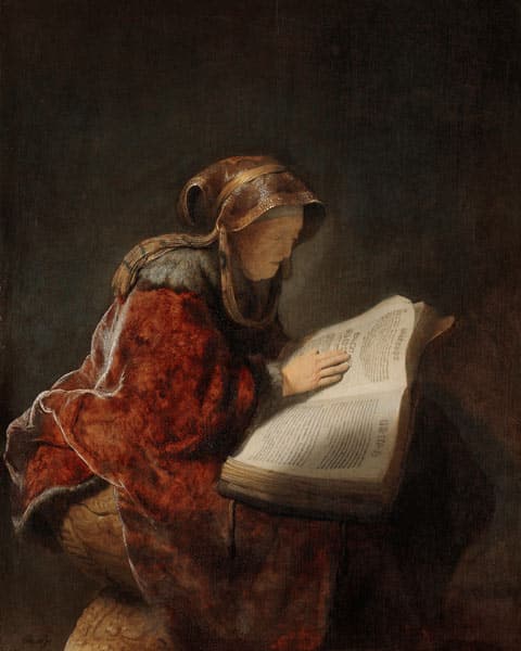 Anna la prophétesse – Rembrandt van Rijn Rembrandt van Rijn