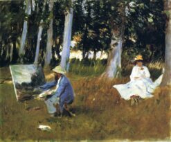 Claude Monet peignant à la lisière d’un bois – John Singer Sargent John Singer Sargent