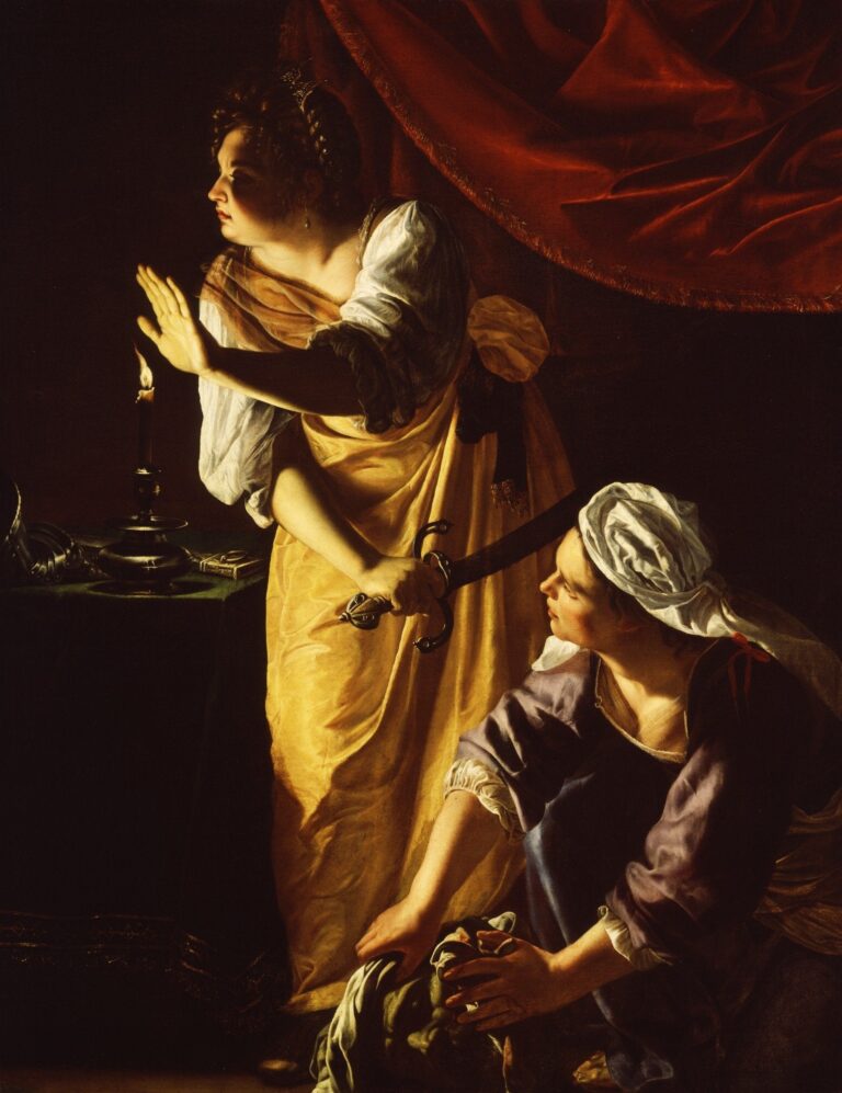 Judith et sa servante avec la tête d’Holopherne – Artemisia Gentileschi Artemisia Gentileschi