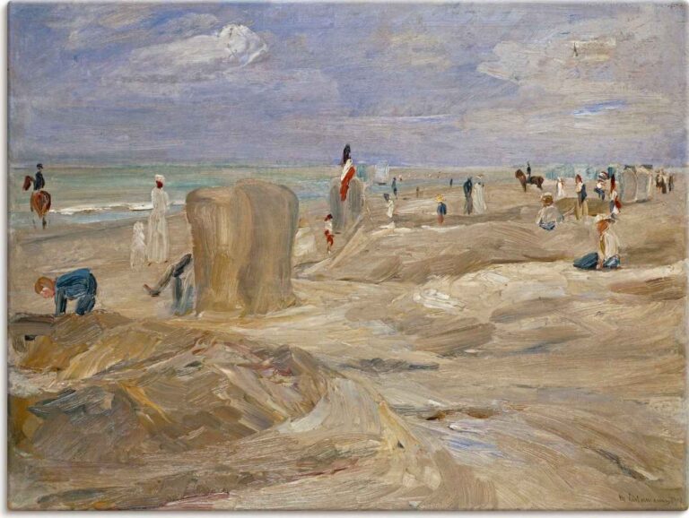 Plage à Noordwijk – Max Liebermann Max Liebermann