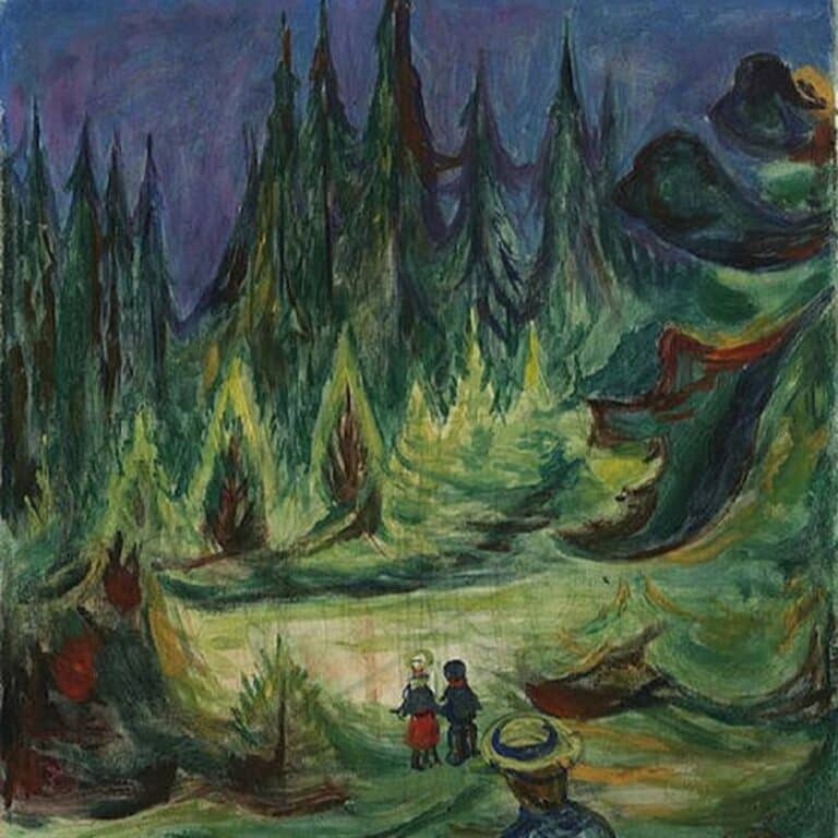 La forêt enchantée – Edvard Munch Edvard Munch