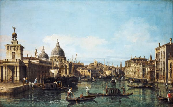 Entrée du Grand Canal : Vue vers l’ouest, vers 1738/42 – Giovanni Antonio Canal Giovanni Antonio Canal