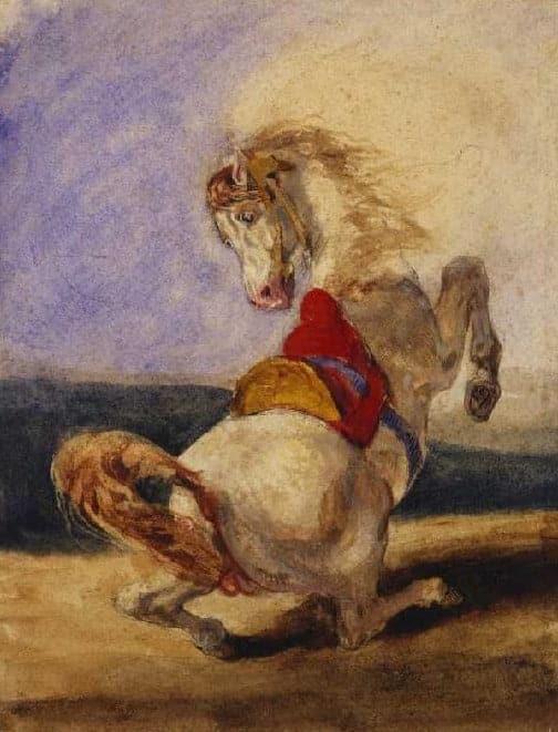 Cheval cabré – Eugène Delacroix Eugène Delacroix