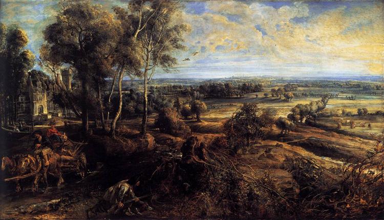 Vue de Het Steen au petit matin – Peter Paul Rubens Peter Paul Rubens