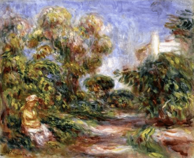 Femme dan un paysage – Pierre-Auguste Renoir Pierre-Auguste Renoir