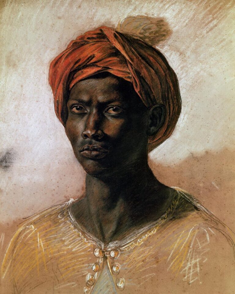 Portrait d’un Turc au turban – Eugène Delacroix Eugène Delacroix