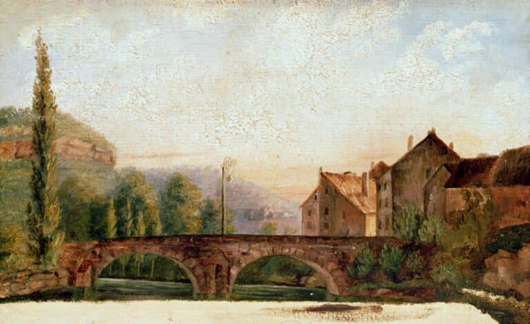 Pont de nahin ornans – Gustave Courbet Gustave Courbet