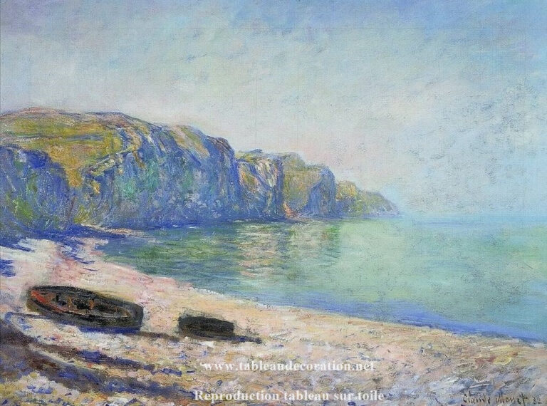 La Plage de Pourville – Reproduction de tableaux de Monet Claude Monet