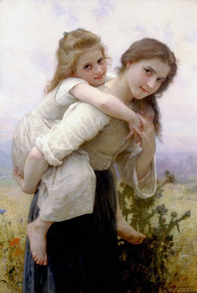 Pas trop lourd à porter – William Bouguereau William Bouguereau