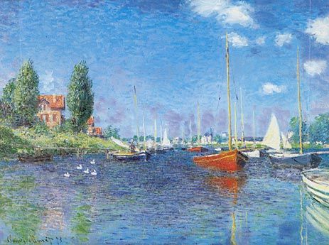 Bateau rouge, Argenteuil – Claude Monet Claude Monet