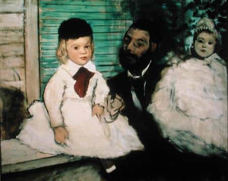 Le baron Lepic avec ses deux filles – Edgar Degas Edgar Degas