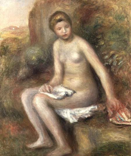 Baigneur sur un rocher – Pierre-Auguste Renoir Pierre-Auguste Renoir