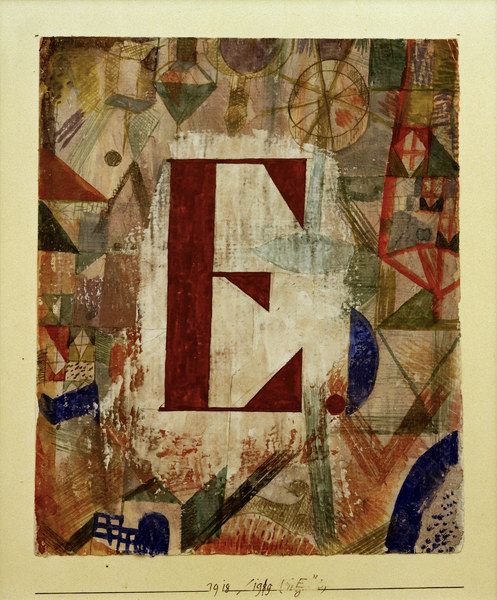 E, 1918 – Paul Klee Paul Klee