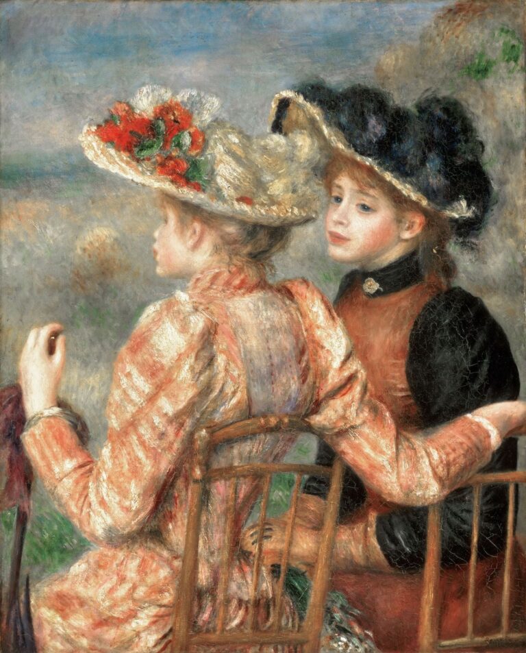 Deux jeunes filles assises – Pierre-Auguste Renoir Pierre-Auguste Renoir