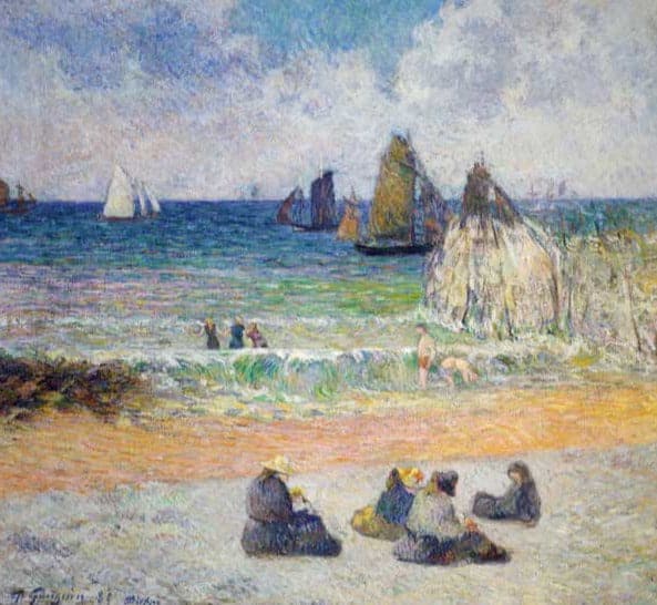 La plage à Dieppe – Paul Gauguin Paul Gauguin