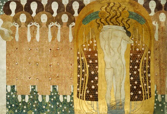 Baiser, détail de La Frise Beethoven  – Gustav Klimt Gustav Klimt