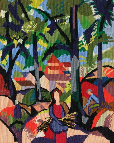 Fille ramassant des broussailles – August Macke August Macke