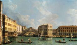 Vue du pont du Rialto, depuis le nord – Canal Giovanni Antonio Giovanni Antonio Canal