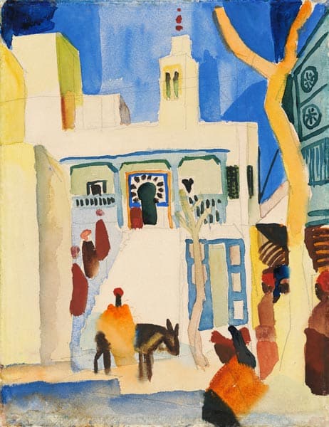 Vue d’une mosquée – August Macke August Macke