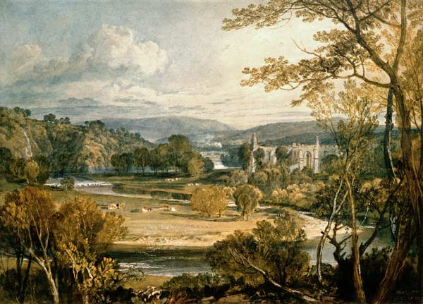 Vue sur Abbaye de Bolton Wharfedale – William Turner William Turner