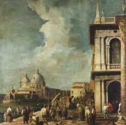 Vue du Piazetta à Venise sur les grand Canal et Sta.Marie della Salute – Giovanni Antonio Canal Giovanni Antonio Canal