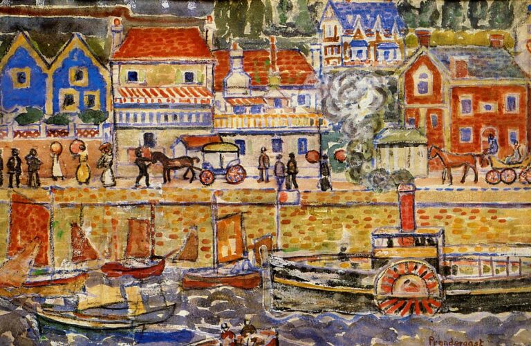 Boat Landing, Dinnard – Maurice Prendergast Maurice Prendergast