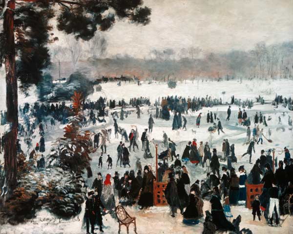 Plaisir d’hiver dans le Bois de Boulogne – Pierre-Auguste Renoir Pierre-Auguste Renoir