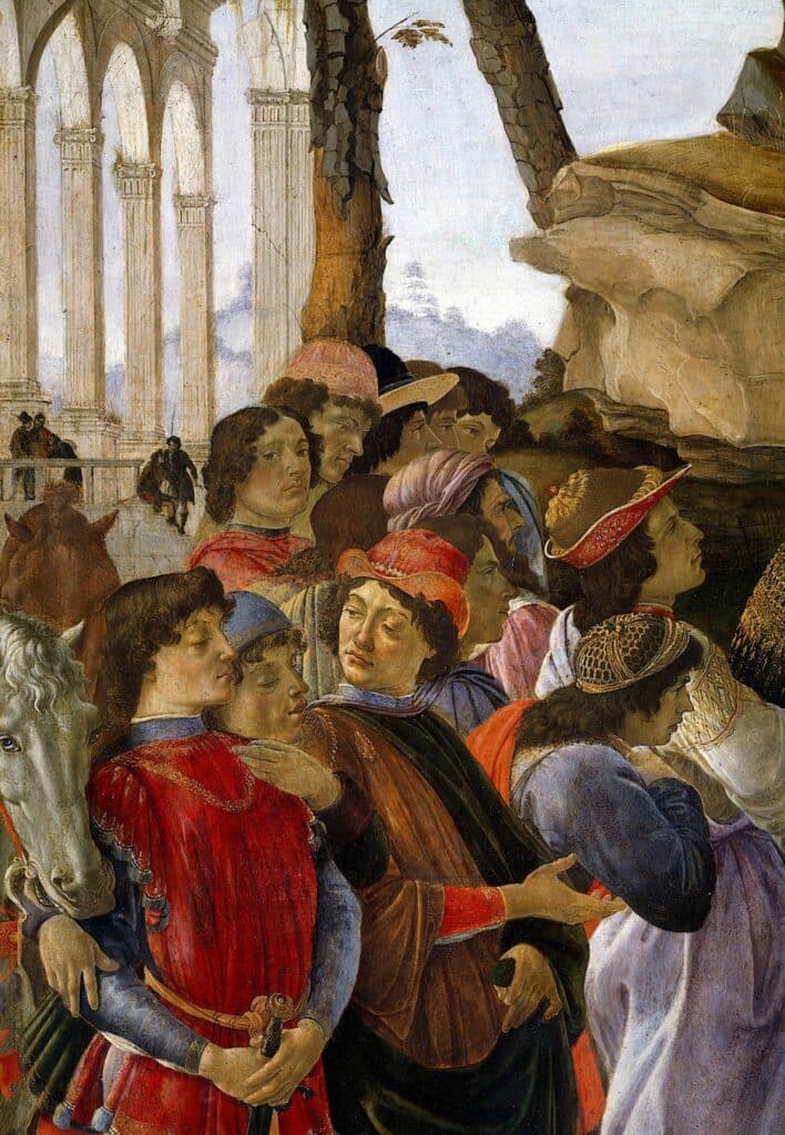 Adoration des rois, détail – Sandro Botticelli Sandro Botticelli