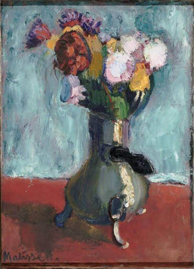 Bouquet de fleurs dans un pot en chocolat – Matisse Henri Matisse